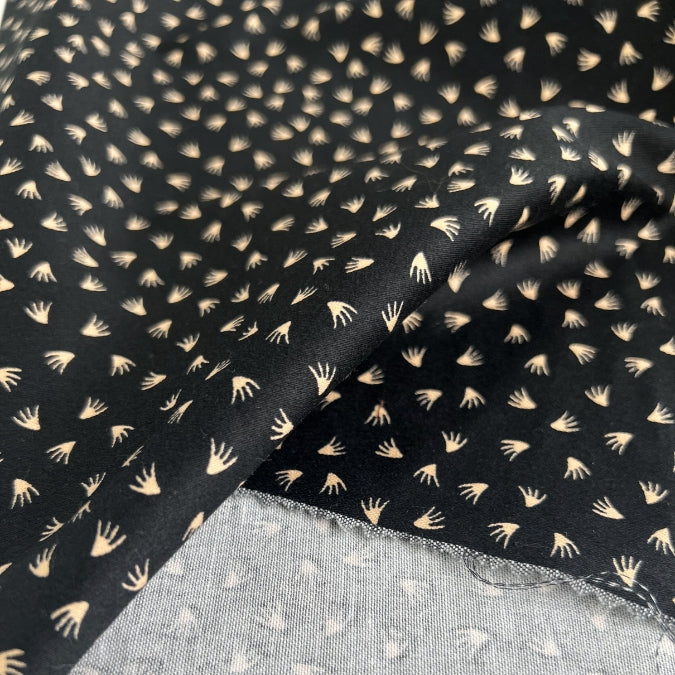 Black cotton stretch dress trouser fabric billabong fold