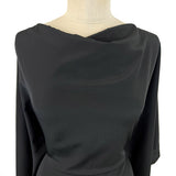 Black Crepe De Chine Dressmaking Fabric Chest