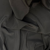 Black Crepe De Chine Dressmaking Fabric