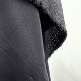 Black Crepe De Chine Dressmaking Fabric Hang