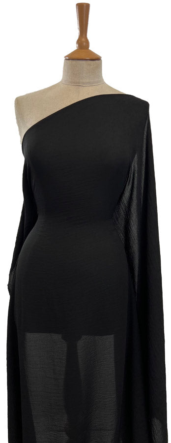 Black Fine Georgette Dressmaking Fabric Mannequin