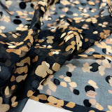Black Gold Silk Viscose Burnout Sheer Dress Fabric  Mirage Bokeh F17C69Be 6B8A 410E B8Cd 99257Bf83B22