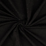 Black Viscose Nylon Elastane Bengaline Fabric Dew Drop Twist