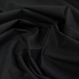 Blackout Black Plain Woven Cotton Poplin Fabric
