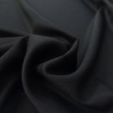 Blackthorn black worsted wool british fine woven suiting fabric cu
