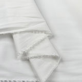 Blank Page Plain Woven Cotton White Shirting Fabric Fold