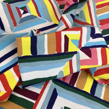 Blockhead Colourful Block Heavy Cotton Poplin Suiting Fabric Cu