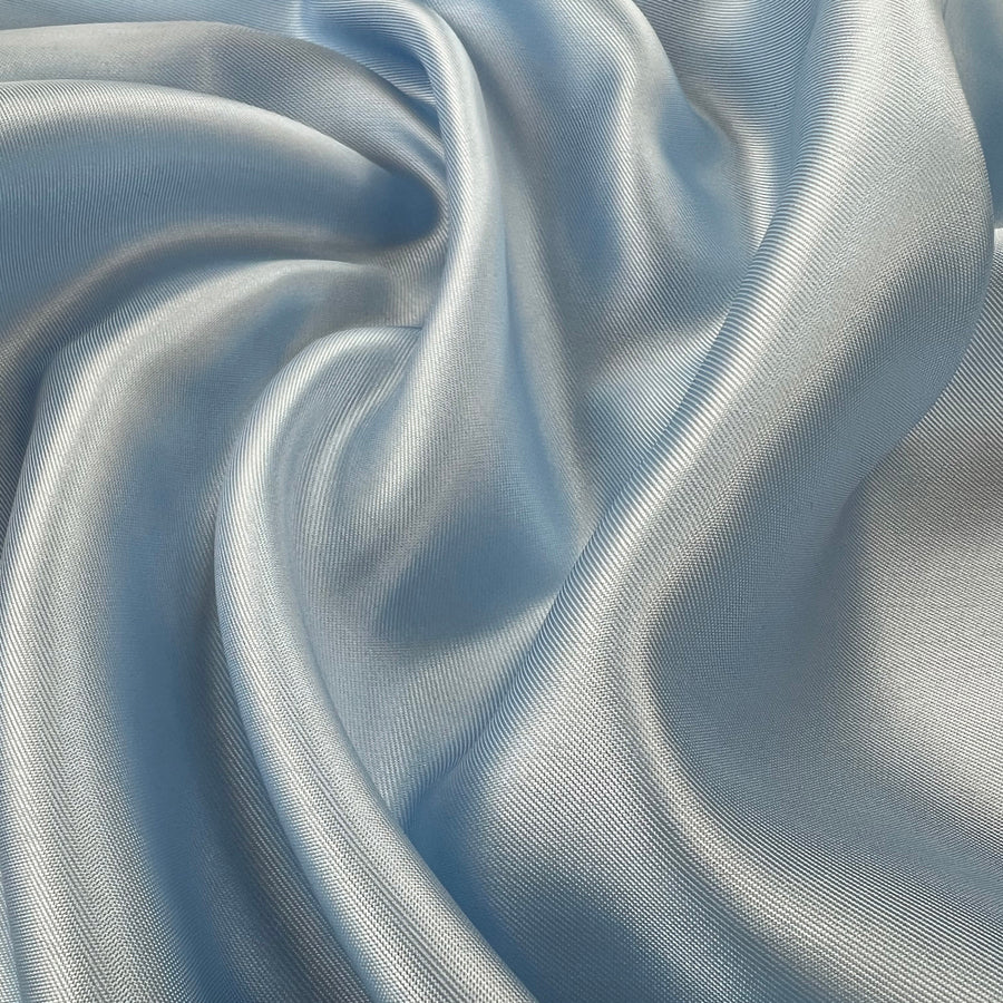 Blue Twill Lining Acetate Viscose Fabric