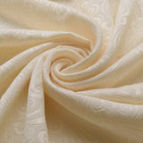 Boduoir Cream Swirly Embossed Polyetser Dress Craft Fabric S