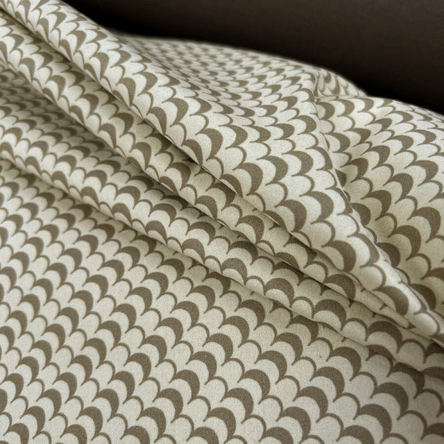 Bonded Cotton Taupe Moon Cream Brown British Water Resistant Coating Fabric