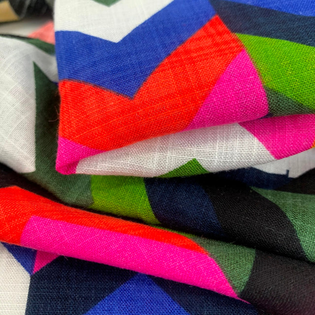 Boom Zig Zag 1 Green Pink Blue Black Fold