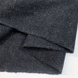 Brambrooks Tweed Dark Grey Fine Woollen Twilled Suiting Jacketing Fabric Close Up Drape Fabric Photo