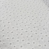 Broderie Anglaise Jada White Cotton Floral Embroidered Summer Dress Fabric