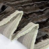 Brown Faux Fur Silky Soft Fabric Fold