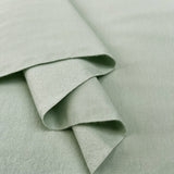 Brushed French Terry Mint Green Cotton Elastane Stretch Knit Jersey Fabric Fold