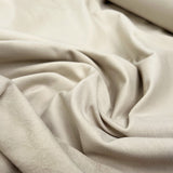 Brushed French Terry Sand Cotton Elastane Stretch Knit Jersey Fabric