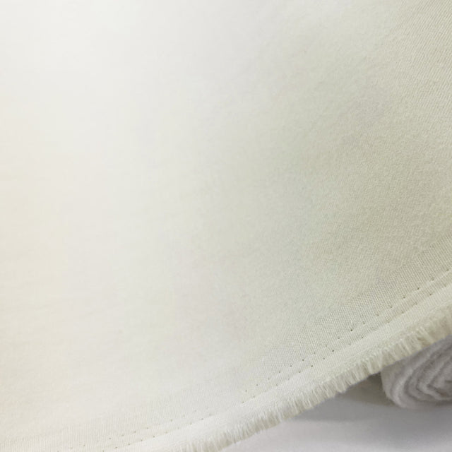 Brushed Polyester Cotton Blend Dress Craft Fabric Cream Roll