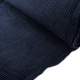Bubble Wash Corduroy Navy 8 Wale Cotton Spandex Woven Heavyweight Trouser Fabric Bolt