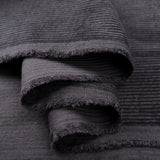 Bubble Wash Corduroy Slate 8 Wale Cotton Spandex Woven Heavyweight Trouser Fabric Fold