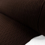 Cable Car Chunky Wool Chocolate Brown Italian Knittted Lambswool Jumper Fabric Roll