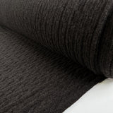 Cable Car Chunky Wool Slate Grey Italian Knittted Lambswool Jumper Fabric Roll