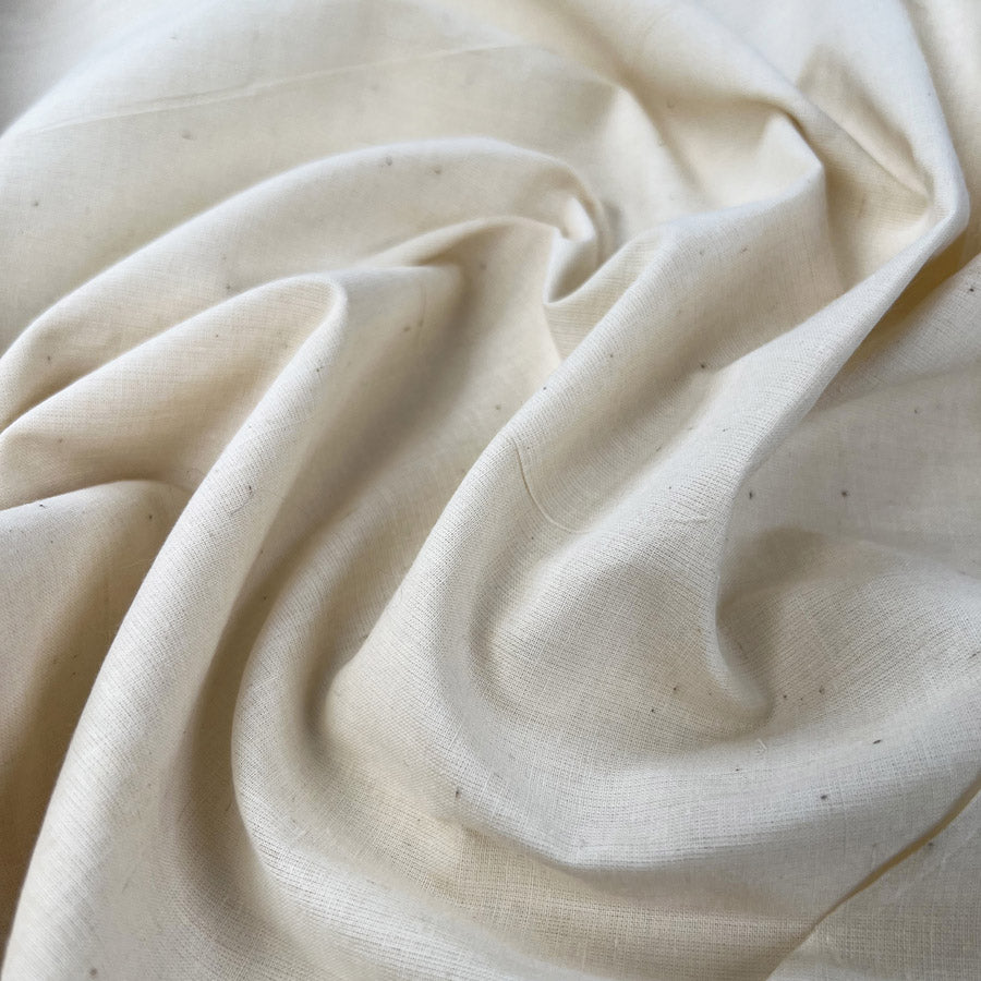 Calico Cotton Lawn Cream Plain Woven Fabric