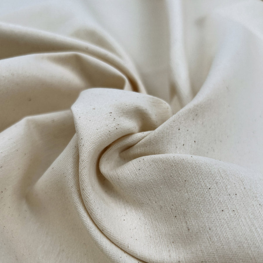 Calico New Wagon Train Unbleached Cotton Canvas Ivory Plain Furnishing Fabric