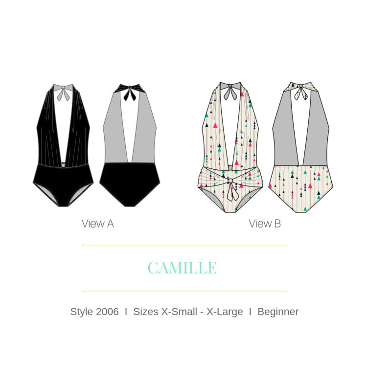 Camille One Piece Swimsuit Pattern Sirenasketch