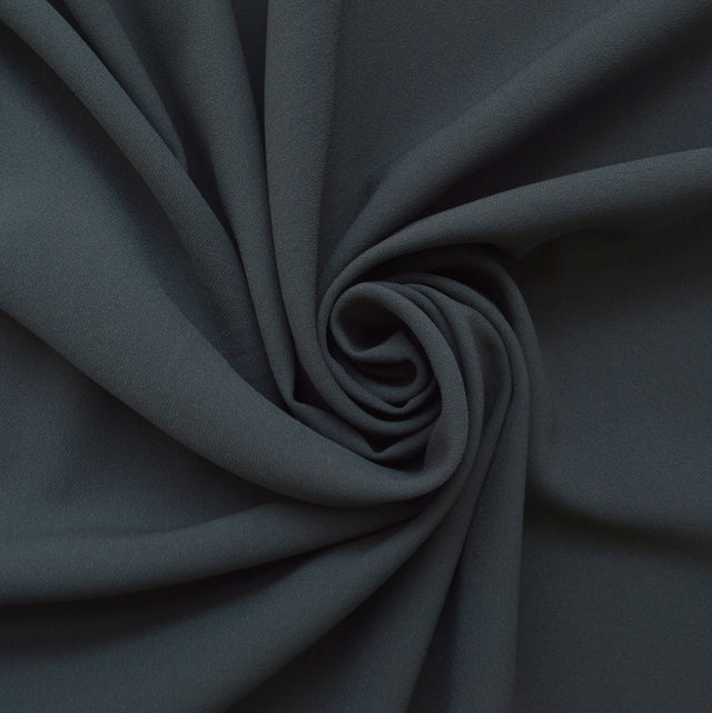 Candy Crepe Grey Polyester Crepe Dress Fabric Cud