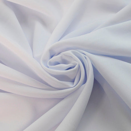 Candy Crepes White Polyester Dress Fabric Cud