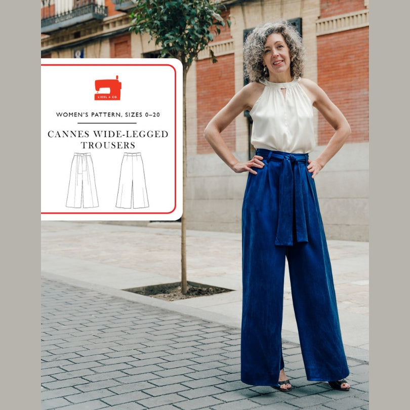 Cannes Wide Legged Trousers Pattern Liesl And Co Cover