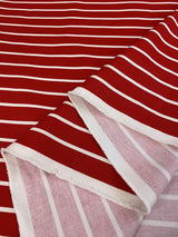 Canvas Bone Red Folded Fabric Photo Custom