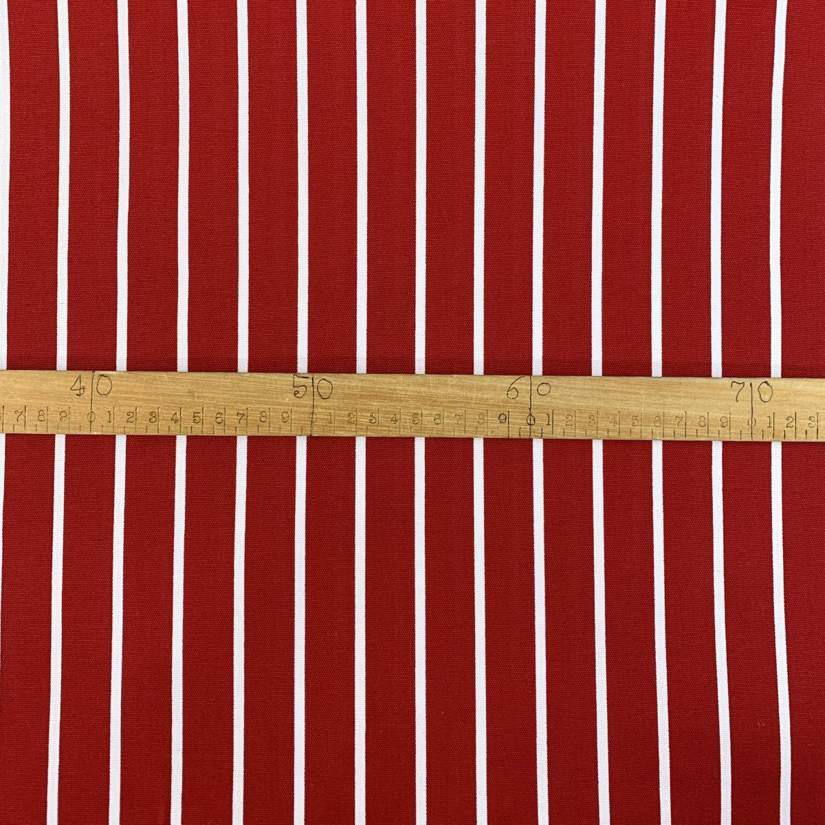 Canvas Bone Red Ruler Fabric Photo Custom