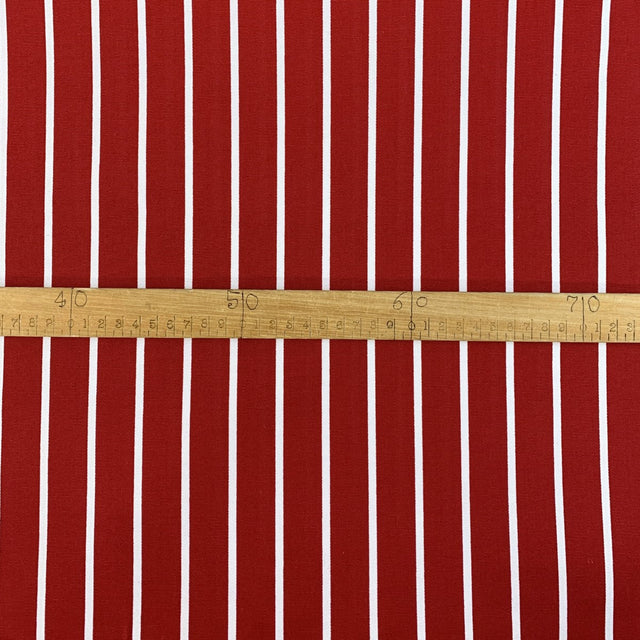 Canvas Bone Red Ruler Fabric Photo Custom