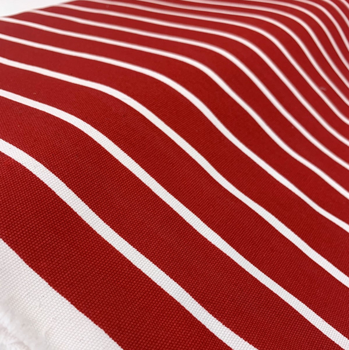 Canvas Bone Red Striped Cotton Red White Cotton Canvas Fabric Close Up Fabric Photo Custom