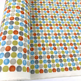 Canvas To Wear Or Not To Wear Burned Orange Multicolour Spotty Printed Heavy Cotton Canvas Craft Fabric Roll Fabric Photo
