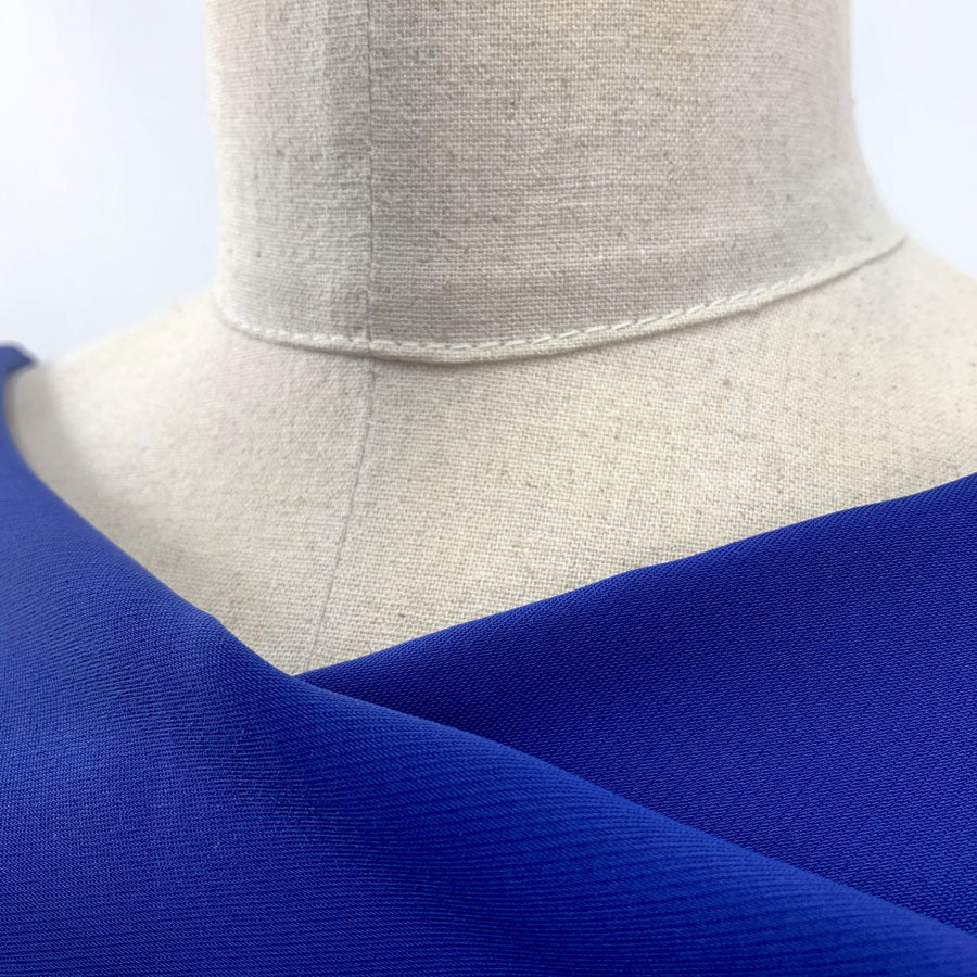 Carousel Royal Polyester Woven Bright Dress Fabric Manequin Close Up Fabric Photo