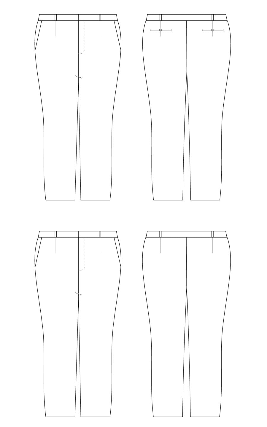 Cashmerette Meriam Trousers Sizes 12 30 Sketch