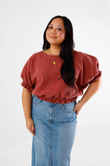 Chalk   Notch Aria Top Pattern 1