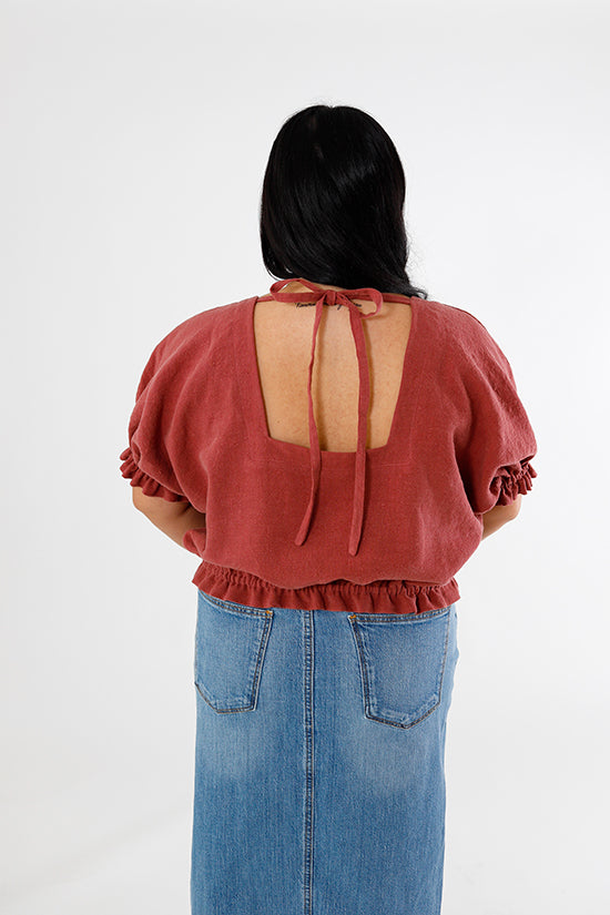 Chalk   Notch Aria Top Pattern 2