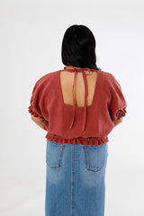 Chalk   Notch Aria Top Pattern 2
