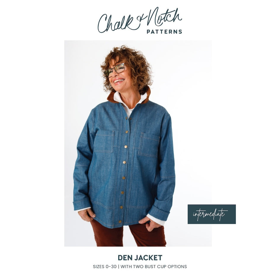 Chalk And Notch Den Jacket Pattern Cover