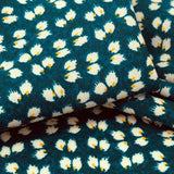 Challis Teal Leaf Folded