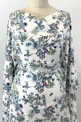 Challis Winter Flower Dress Fabric M