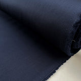 Charles Navy Cotton Elastane Stretch Suiting Trouser Fabric Roll