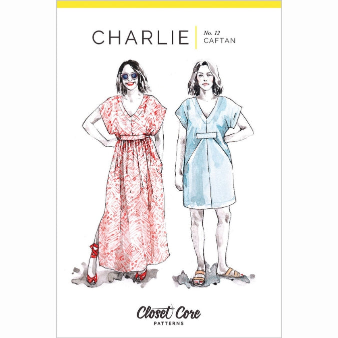 Charlie caftan by closet core patterns cover
