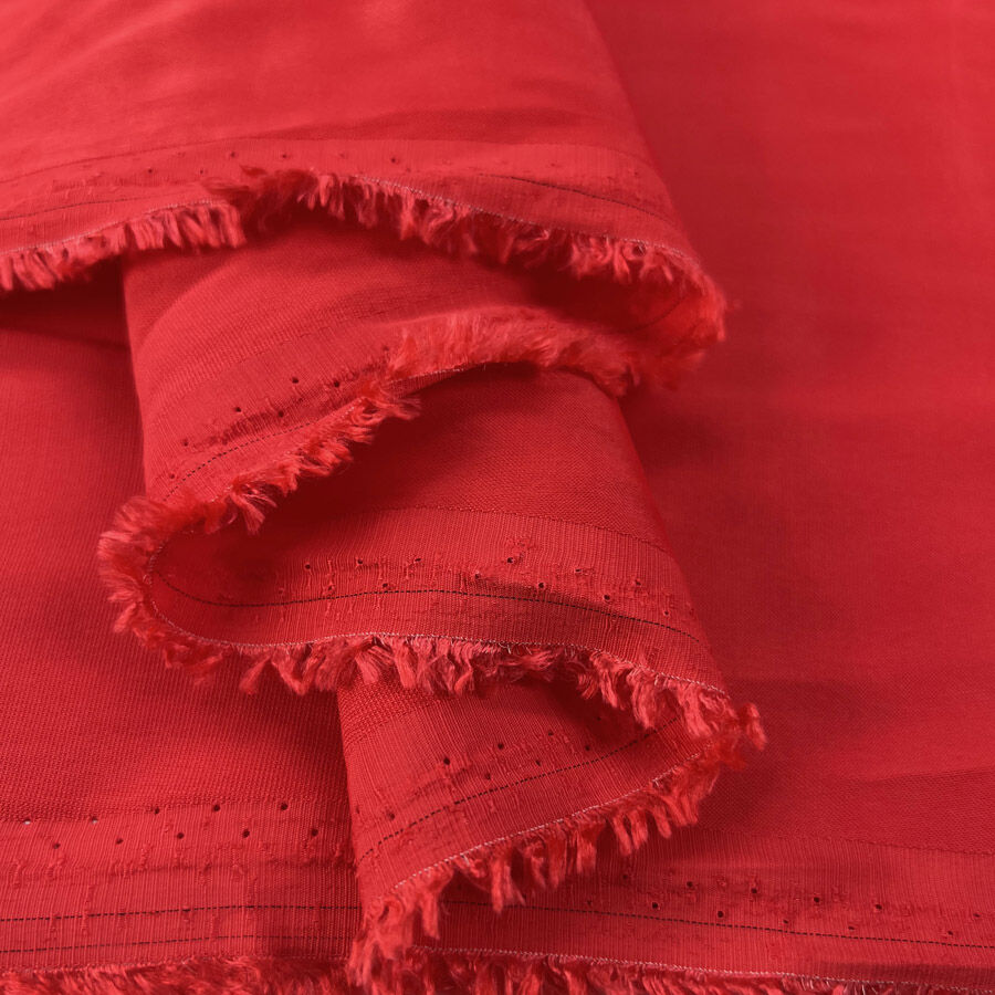 Cheerleader Red Viscose Rayon Elastane Stretch Woven Satin Dress Fabric Fold