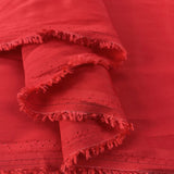 Cheerleader Red Viscose Rayon Elastane Stretch Woven Satin Dress Fabric Fold