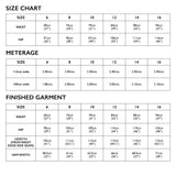 Chiara Pant Size Chart