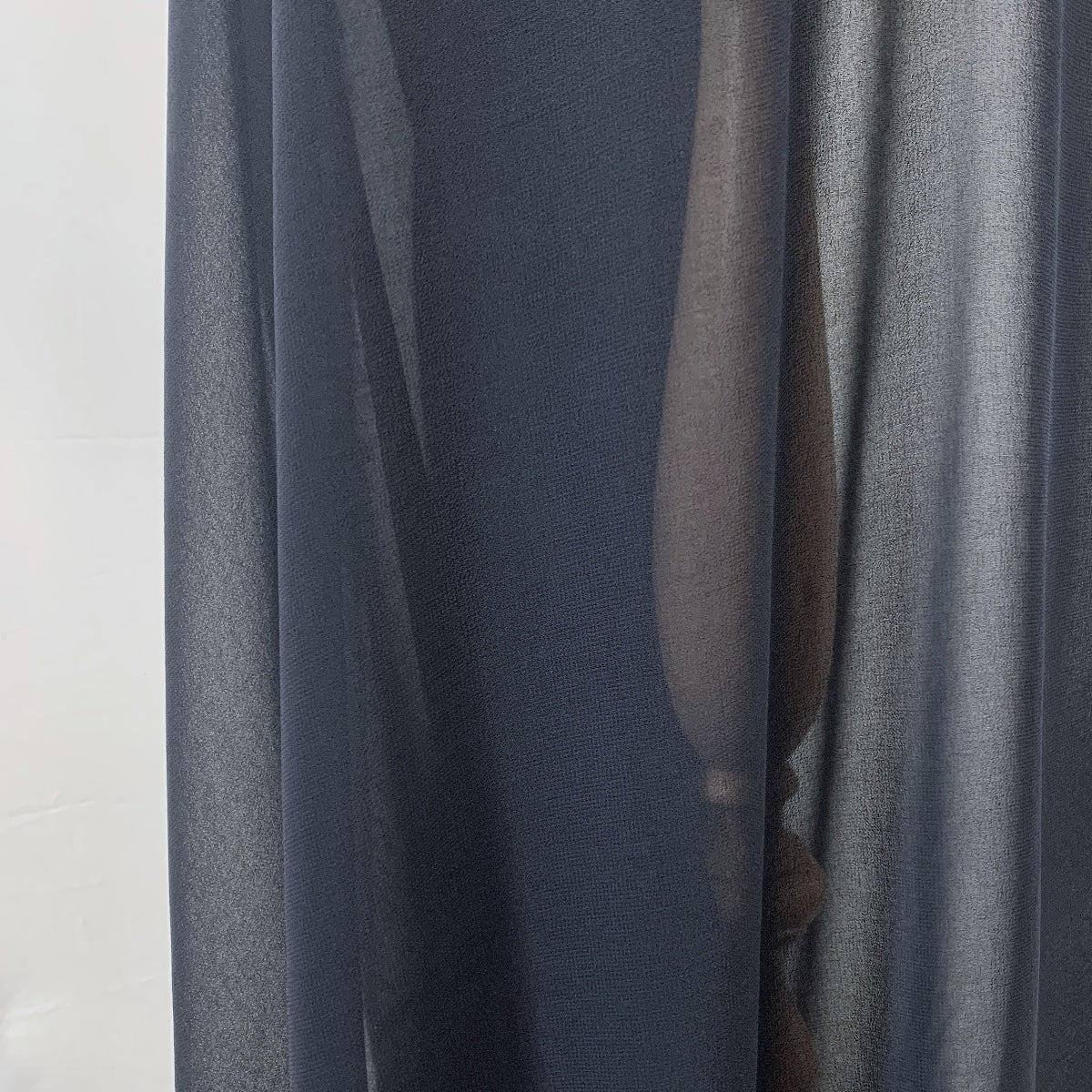 Chiffon Midnight Navy Polyester Dress Fabric Drape
